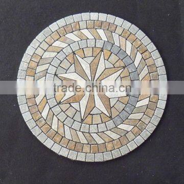 natural slate 60x60 flooring medallion tiles