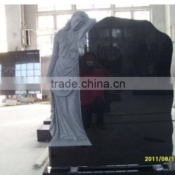 shanxi black granite headstone hot sale