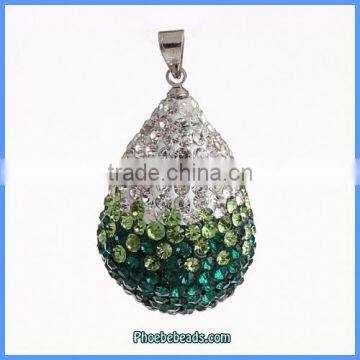 Wholesale Multicolor Rhinestone Teardrop Designs Pendant For Women CPP-WD01D