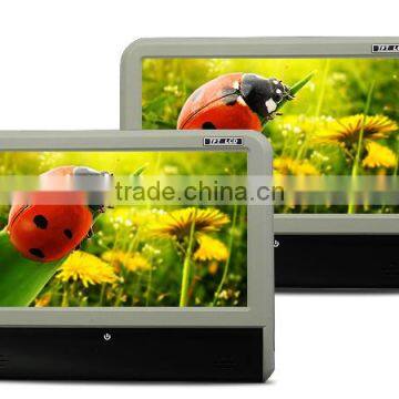 L0279 9 Inch Digital Touch Screen Slimmest Attached Headrest DVD player (Grey Color)