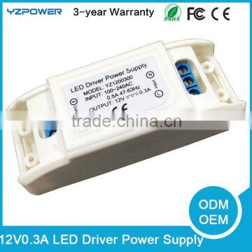 DC 12V 0.3A LED Strip Light Power Supply Driver Transformer 30W