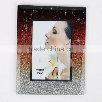 4*6 red glass cheap photo frame