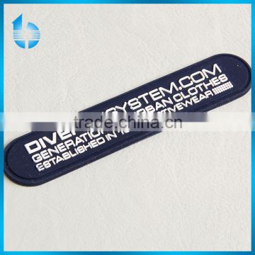 Factory Wholesale Garment Custom oval-shaped PVC Rubber Label