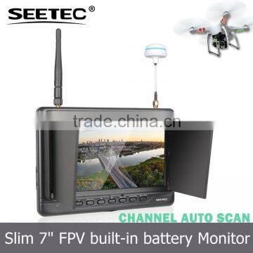 Rc transmitter receiver for 7 inch FPV screen resolution 1024x600 HDMI video audio input