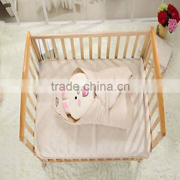 Ajustable Baby Blanket Soft Cotton Muslin Newborn Sleep Wrap With Tie photo-5