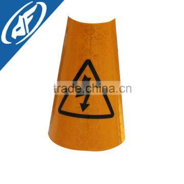 Collapsable PVC reflective traffic cone sleeves