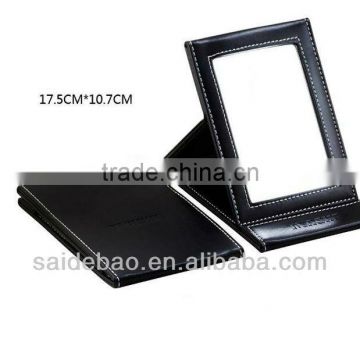 leather cosmetic mirror,foldable leather cosmetic mirror,fashion leather cosmetic mirror,cosmetic mirror leather