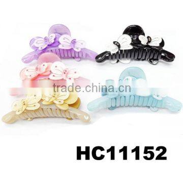 Fashion Jeweled Butterfly Hair Accessories Korean Plastic Hair Claw Clip photo-2