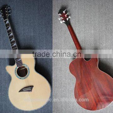 Left Hand Abalone Binding All Solid Wood Acoustic Guitar