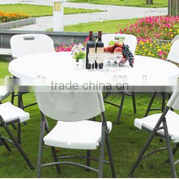 5FT Round Plastic Banquet Table for 6 to 8 Person Used photo-4