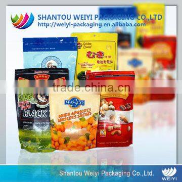 stand up zip lock heat resistant plastic food grade bag