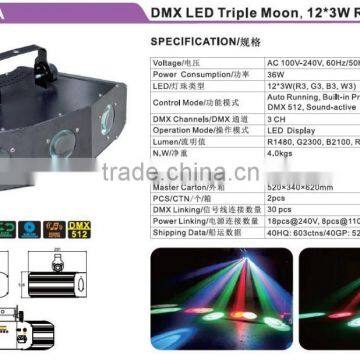 New Style 12*3W RGBW DMX LED Concert Light Sound Effect Light