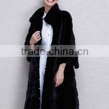 Long fox fur coat genuine fur pattern of natural fur coat for women