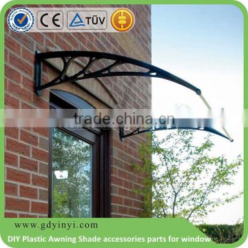 Windows awning,DIY Plastic polycarbonat Awning Shade accessories parts for window and canopy