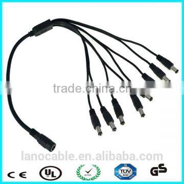 CCTV 8 Way dc splitter power cable