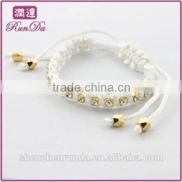  hot sale bracelet rope with diamond for girls