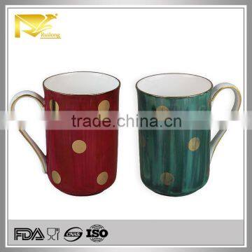 ceramic custom printed coffee mugs, custom shape coffee mugs, color inside coffee mug
