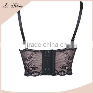 Graceful C75 Cup Cotton Deep V Sexy Lingerie Corset photo-3