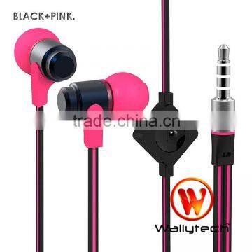 Wallytech WHF-116 For iphone5 For Samsung Galaxy S4 Metal Earphones