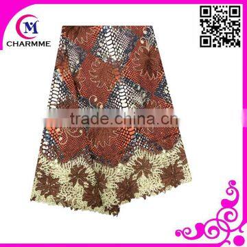 Most Fashion Design Newest Wax Lace African Wax Fabric Lace for Making Beautiful Ladies Dress photo-5