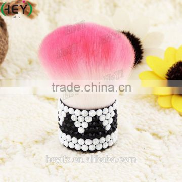 2016 Best Seller Synthetic Hair Mixed Color Diamond Handle Glitter Kabuki Brush