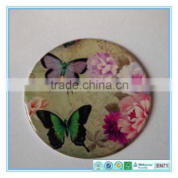 58mm round color epoxy sticker for cosmetic mirror