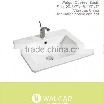 Rectangular bathroom sink ceramic sink