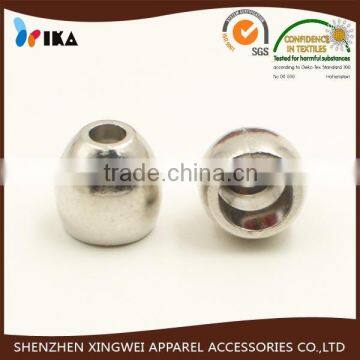 metal zinc alloy oval cord stopper nickel free plated