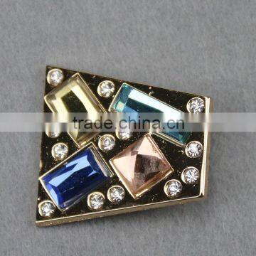 Metal Alloy Brooch Fancy Colorful Blooming Flower Brooch Pin