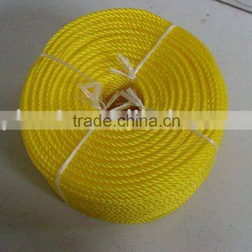 3- Strand Yellow Polypropylene Rope