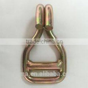 2" Double J Hook For Tie Down Webbing