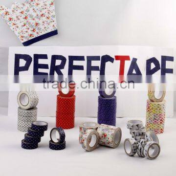 paper tape with various designs and colorful for decorating or gift packaging