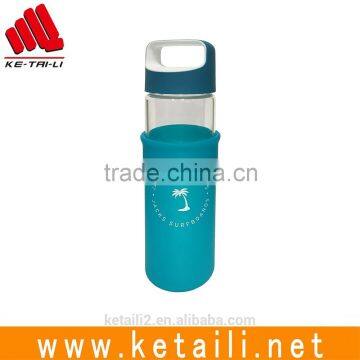 bike travel water bottle with lids and silicone protect sleeve