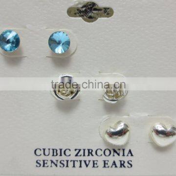 Beautiful Cheap Flower Shape Zinc Alloy Stud Earrings Sets