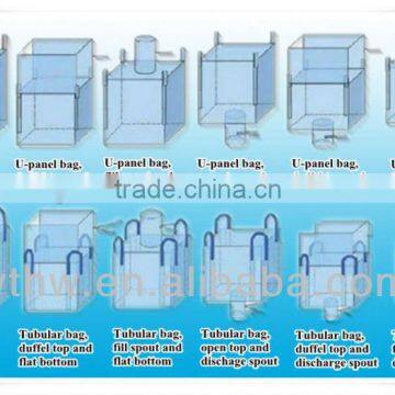 u-panel bulk bag for aluminium powder/ 1 ton bulk bag/with top or bottom spout