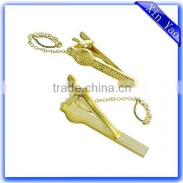 Hot sale custom design brass gold tie clip