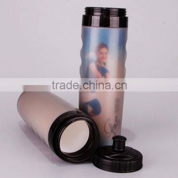 Travel PE cold scalable bottle plastic sport bottle