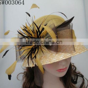 Fashionable Sinamay Hat/Church Hat/Wedding Hat