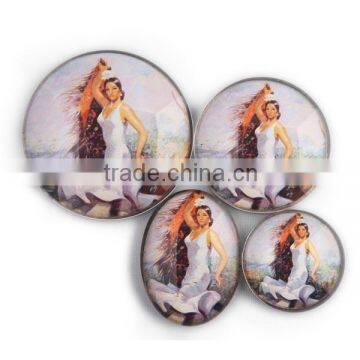 spain dress dancer crystal glass fridge magnet