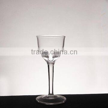 Crystal souvenir shot glass with stem