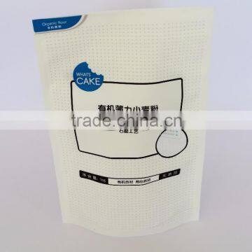 Custom Antistatic Mat Color Surface Effect Stand Up Zipper Pouch For Wheat Flour photo-2