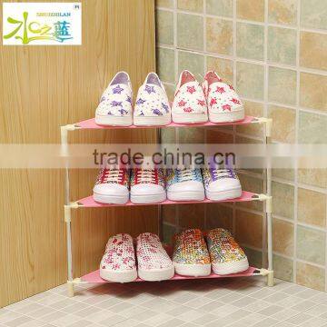Simple Corner Plastic Storage Shoe Rack photo-2