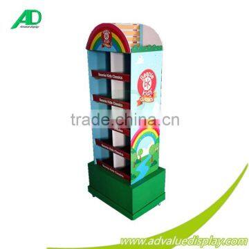 portable display shelves cardboard display stand supermarket cardboard floor display paper racks