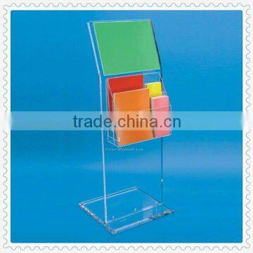 acrylic advertising pamphlet stand