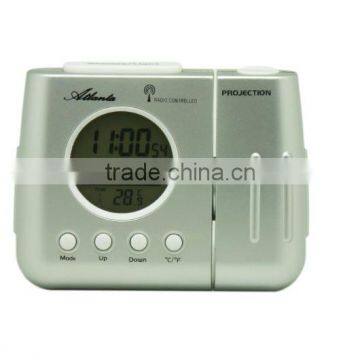 projection radio controlled lcd clock