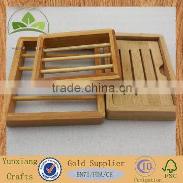 Natural Bamboo Soap Box Soap Holder Used for Family or Hotel