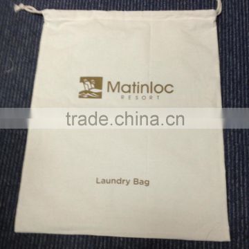 natural cotton laundry bag for hotel