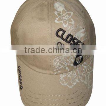 Classical Design six Panels print mixed embroidery baseball cap wholesales