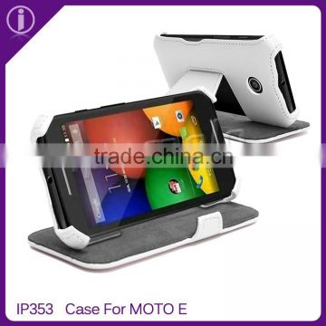 phone accessory case for Motorola MOTO E hot sale phone leather case