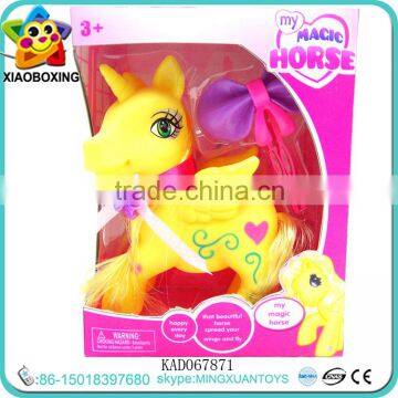 Colorful Soft My Magic Horse Toys Doll With Light